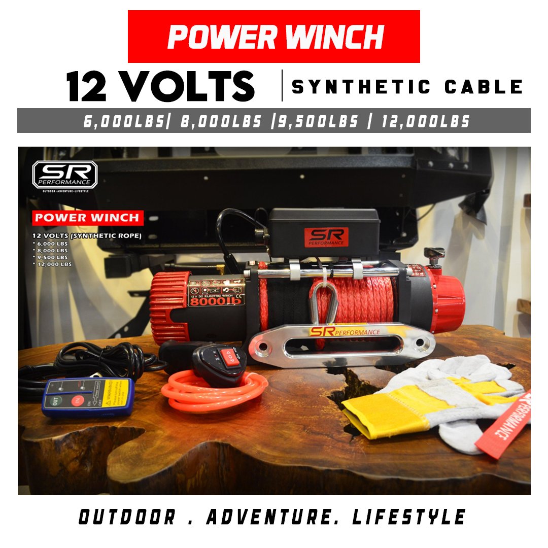 SR POWER WINCH SYNTHETIC CABLE